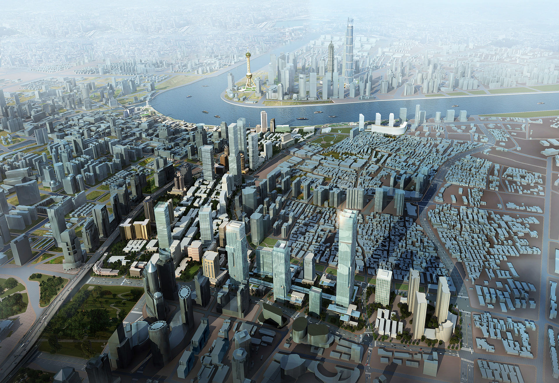 Shanghai Global City Plan 2035.  Shahram Seificar Ph.D  Archinect