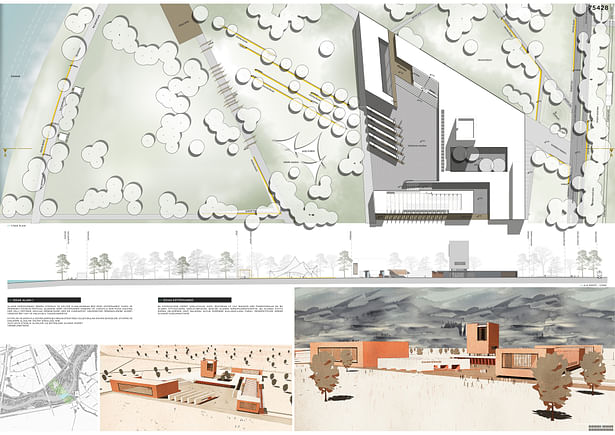035 – FOCAL POINT 1 | CITY LIBRARY | 1/500 PLAN - SECTION - Image Courtesy of ONZ Architects & MDesign