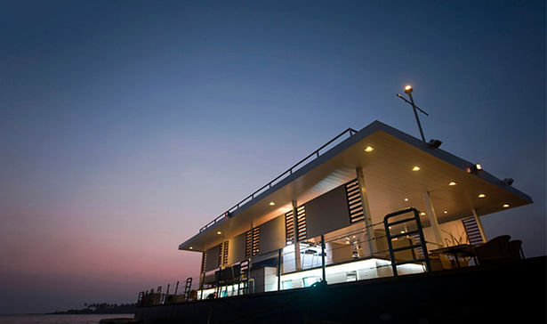 Another external view of the Floating Restaurant at Goa