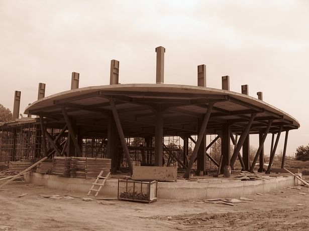 during the construction