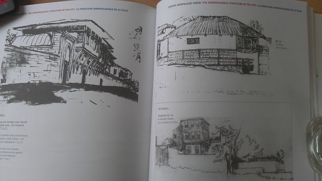 Corbusier's sketches of wood houses