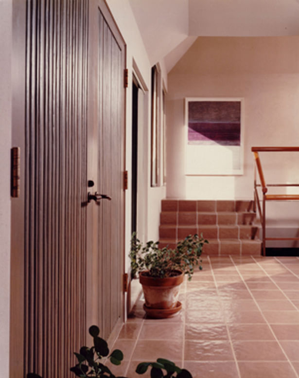 Custom doors into the residence