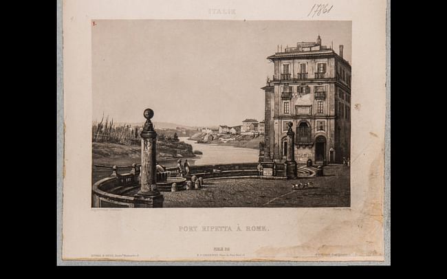 The Porto di Ripetta, Lithograph, 19th century. Image courtesy James Tice.