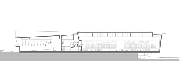 Sports Complex Project -Section Drawing