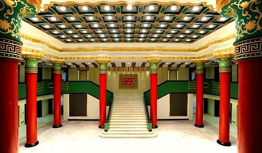 Interior of the DaHua Cinema in Nanjing. Photo: Bespoke Shanghai, via shanghaiartdeco.net.