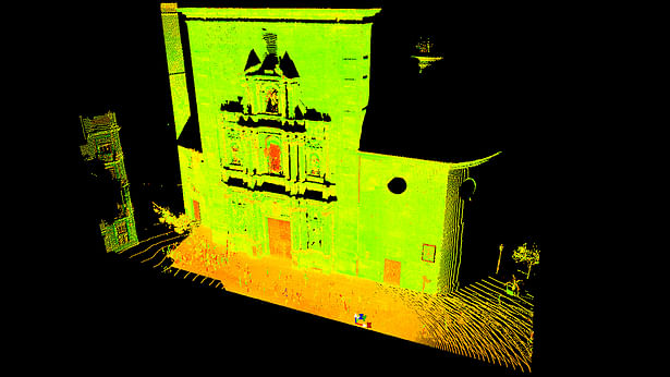 church facade (point cloud)