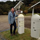 Me at an Iwaki radiation monitoring station