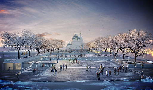 Community Plaza. "Community and Earth" - Spartak Museum competition entry by Lockhart Krause Architect