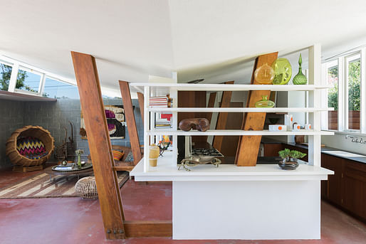 Salkin House, originally designed by John Lautner and restored by Bestor Architects, located in Echo Park, CA. Image: Laure Joliet.