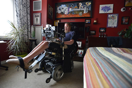 Steve Saling in his home. Photo: Josh Reynolds, via STAT.