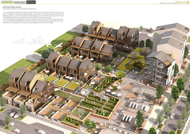 Project drawing from Holloway Builders. Courtesy of Breathe - The New Urban Village project.