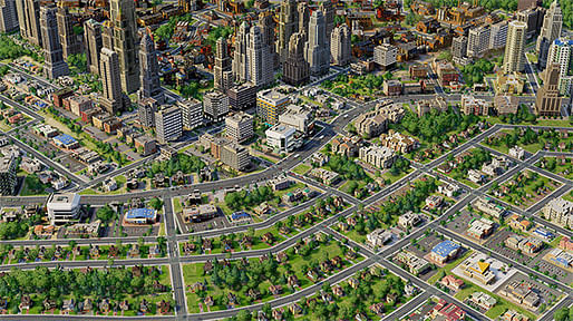 This fantasy town built in SimCity5 might be battling the problem of homelessness just like any other 'real' town. (Image via simcity.com)