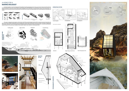 A Home for a Marine Biologist by ​VICTOR BARRENECHEA, VICENTE FLORES & GABRIELA CASTILLO (Chile). Image courtesy Impact.