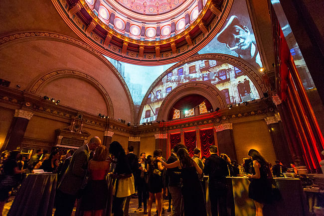 2014 Beaux Arts Ball: Craft. Projection by PellOverton Architects. Photo by Mercedes Noriega