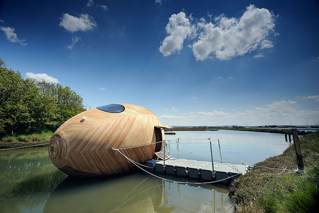 Shortlisted for RIBA Stephen Lawrence Prize 2014: The Exbury Egg, New Forest by PAD Studio. Photo: Nigel Rigden