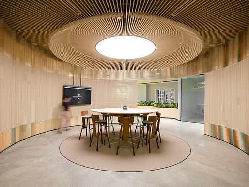 INSIDE: Workplace (Small)​ Penn Color Technology Center in Singapore by DP Design. Image: © Mazterz, Courtesy of DP Design