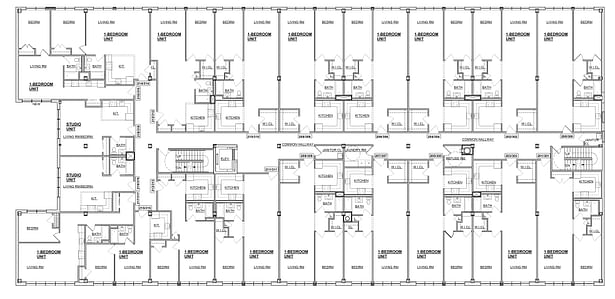 Layout of Typical Apartment Floors