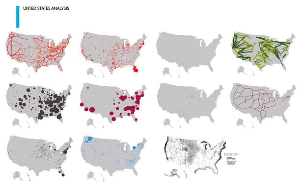 Current GIS maps of different energy plants across the U.S.