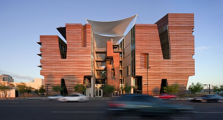 Health Sciences Education Building, Phoenix Biomedical Campus, Phoenix, AZ. Photo: Bill Timmerman.