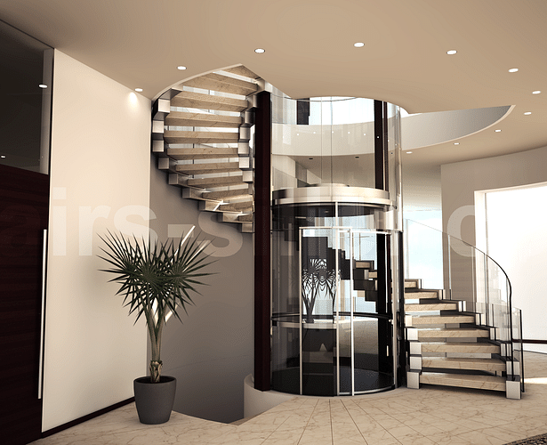 helical staircase design