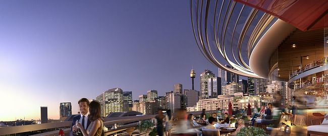 A render of the 'Darling Exchange.' Image credit Kengo Kuma Architects / the City of Sydney
