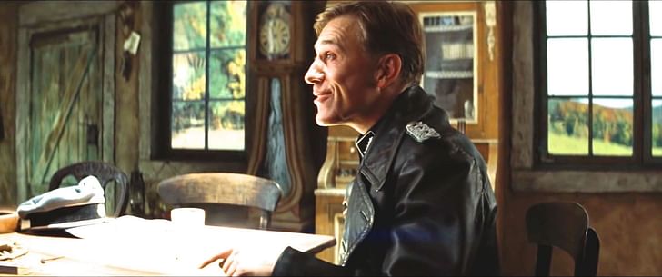 SS Colonel Hans Landa, Inglourious Basterds. Screenshot via YouTube.