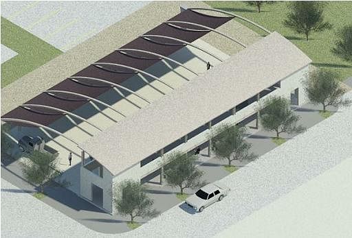 Proposed Farmer's Market structure in Pass Christian, MS