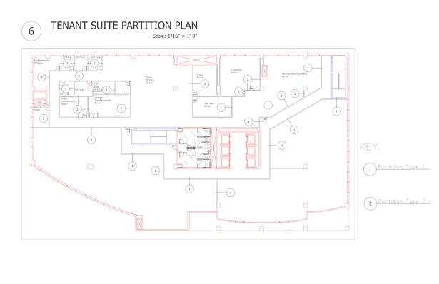 Tenant Suite Partition Plan