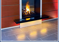 Double sided fireplace / cheminée double faces