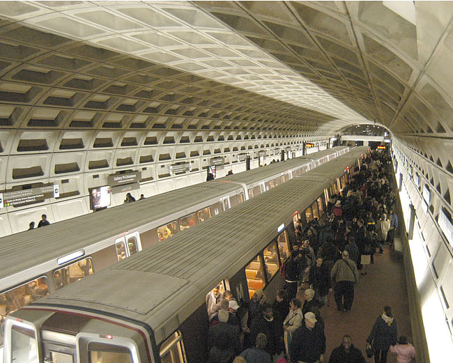 D.C. Metro station at Gallery Place, Chinatown. Photo: Larry Levine, from Metro website.