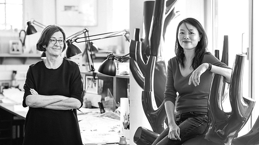 Sheila O'Donnell (L) and Xu TianTian (R). Image via O'Donnell + Tuomey and Eric Gregory Powell (WSJ)