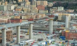 Construction of Renzo Piano-designed Genoa Bridge reaches milestone