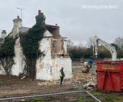 Banksy's latest mural on abandoned UK farmhouse has been demolished