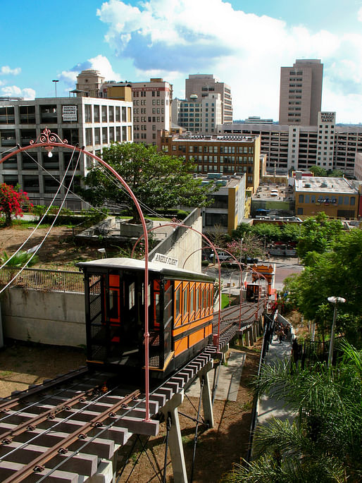Angels Flight during a comeback in 2008. Image via Wikipedia 