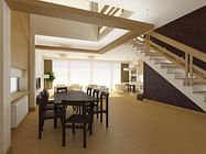 Interior Design of a Standard Cottage for Professors in the Cottage Area of Skolkovo MMS