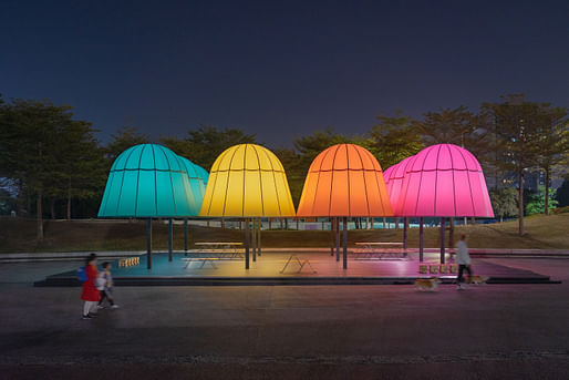 Dream Glow Pavilion in Shenzhen, China by Daxing Jizi Design; Photo: ZHANG Chao, ZHANG Dalian, Daxing Jizi