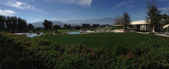 Pano of Sunnylands' grounds (photo by the author).