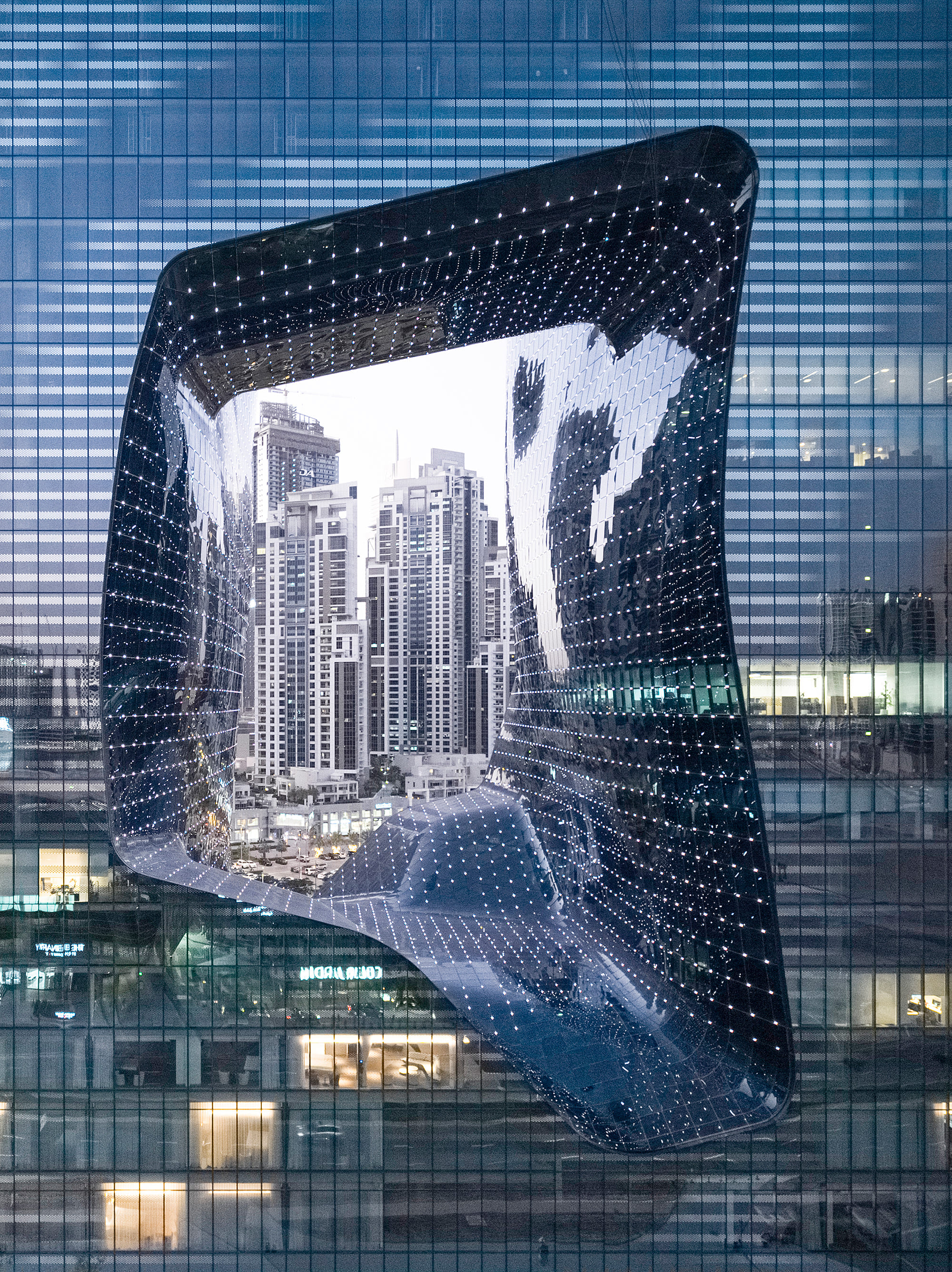 New photographs of Zaha Hadid's striking ME Dubai Hotel at the