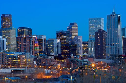 The Denver skyline. Contractors are suing the city of Denver over alleged unconstitutional vaccine mandates. Image: Larry Johnson/<a href="https://www.flickr.com/photos/drljohnson/4280266430/">Flickr</a> (CC BY 2.0)