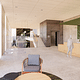 Lobby to green room. Interior render courtesy of ZGF Architects / Shive-Hattery Architects.