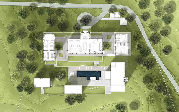Site Plan of a large weekend house