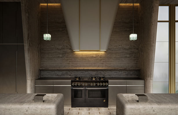 JennAir appliances in luxury kitchen design by Kelly Wearstler