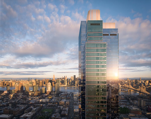 Skyline Tower is now Queens' tallest building. Image: Hill West Architects