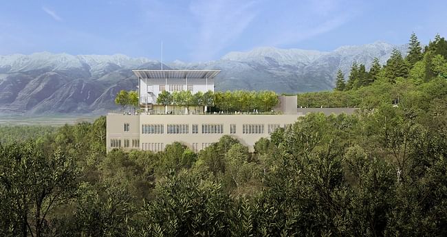 SNF General Hospital of Sparta. Image render courtesy Renzo Piano Building Workshop.