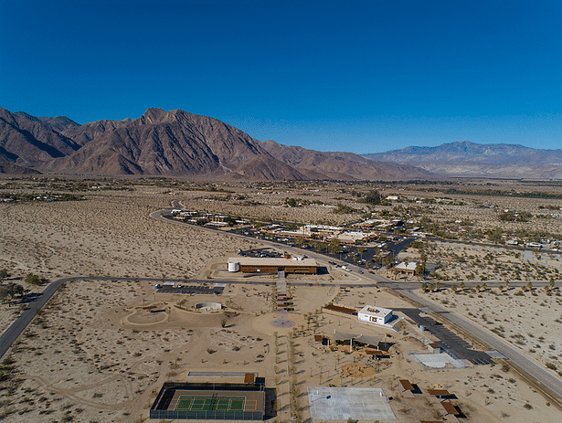 The context of Borrego Springs Library and park