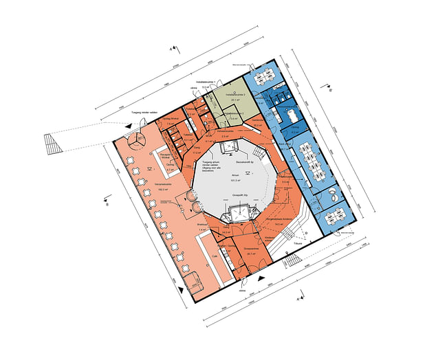 Floor plan. Image courtesy MVRDV and Kossmanndejong.