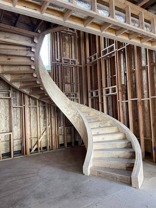 Construction Site Stair Framing