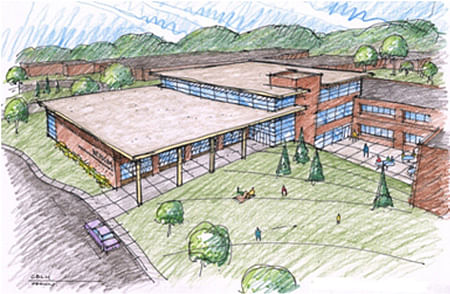 Rendering of proposed addition