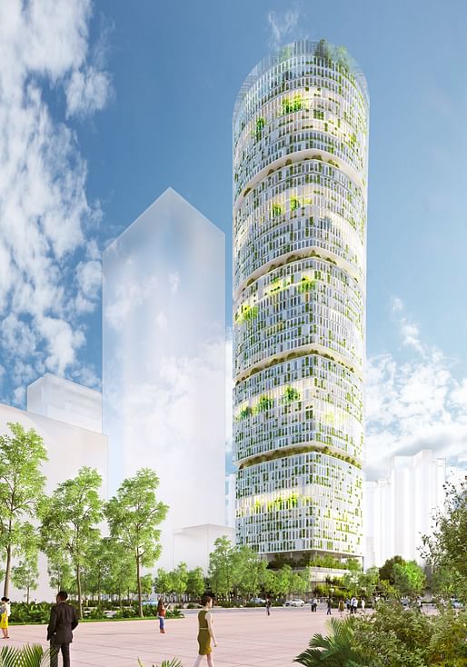 Jian Mu Tower. Image via CRA-Carlo Ratti Associati