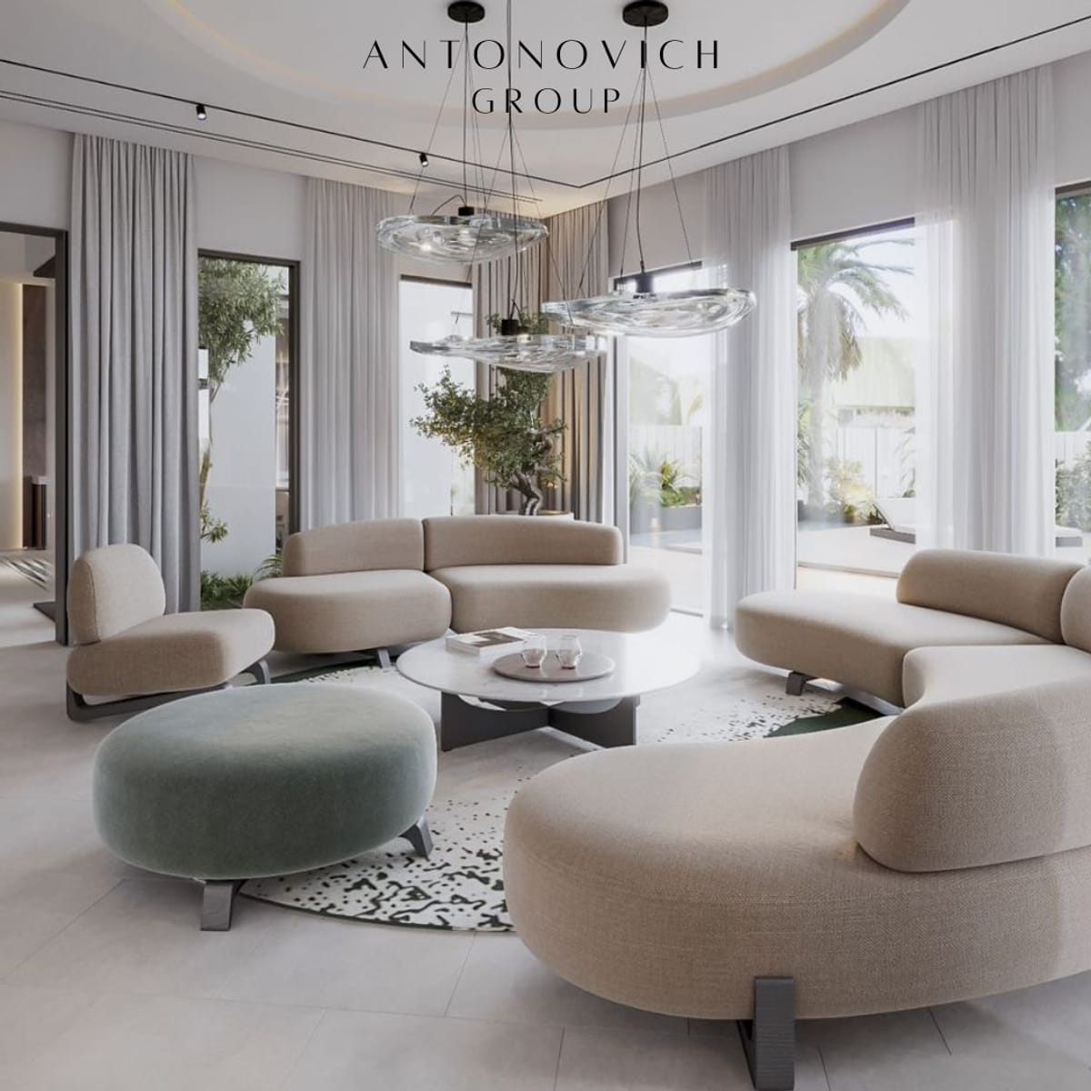 Minimalist Villa interior Design Solution | Luxury Antonovich Design